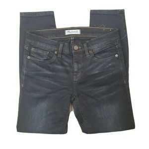 Madewell Women's Skinny Crop Slim Fit Stretch Dark Wash Jeans Size 25